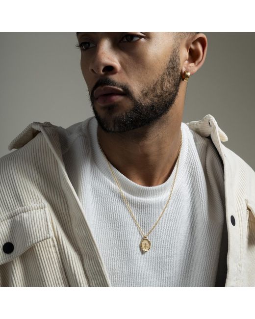 Dower & Hall Metallic Achievement Wasp Talisman Necklace for men