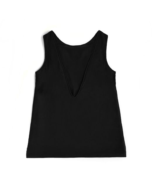 Victoria Slavinskaia Black Silk Puffer Dress With Open Back