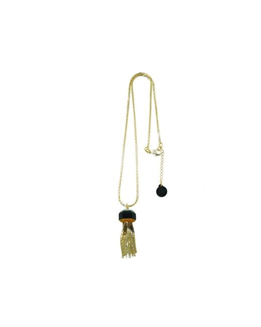 Gissa Bicalho Metallic Acrylic Handmade Necklace Kit Kuntur Mustard
