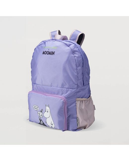 Kapture Purple Moomin And Mymble Foldable Backpack