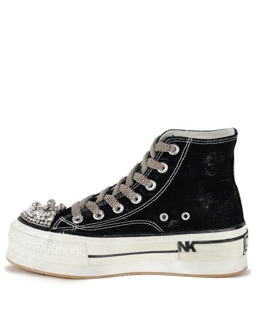 Keith Scarrott Shoes Black Coppola Hi-Top