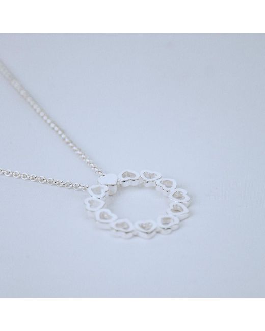 FV Jewellery Metallic Love Goes Round Circle Necklace