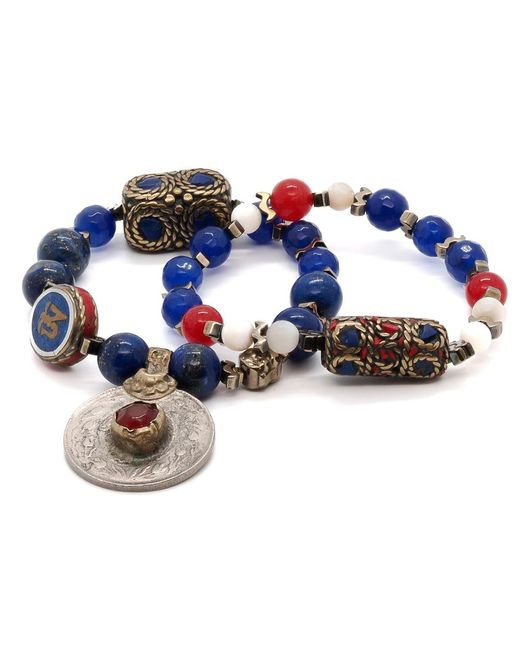 Ebru Jewelry Blue Aegean Bracelet Set