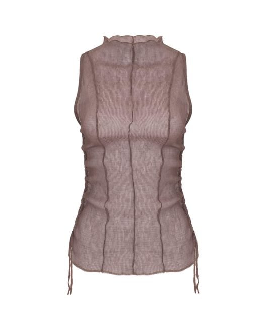 Motional Muse Brown Lea Top