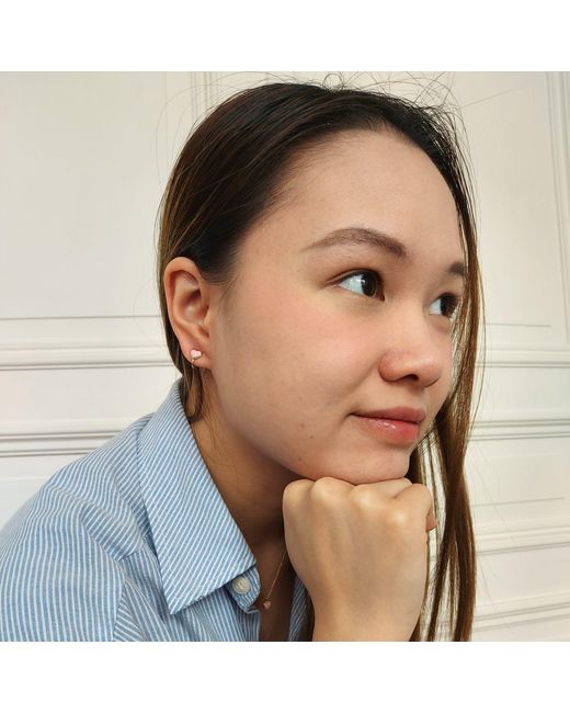 Grosse Pink Enamel Heart Clip On Earrings, Series Pop Heart