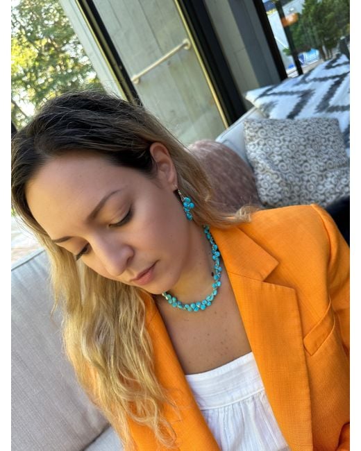 Lori Kaplan Design Blue Sleeping Beauty Signature Necklace