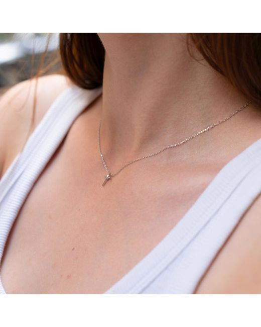 Spero London Metallic Single Star Sterling Necklace