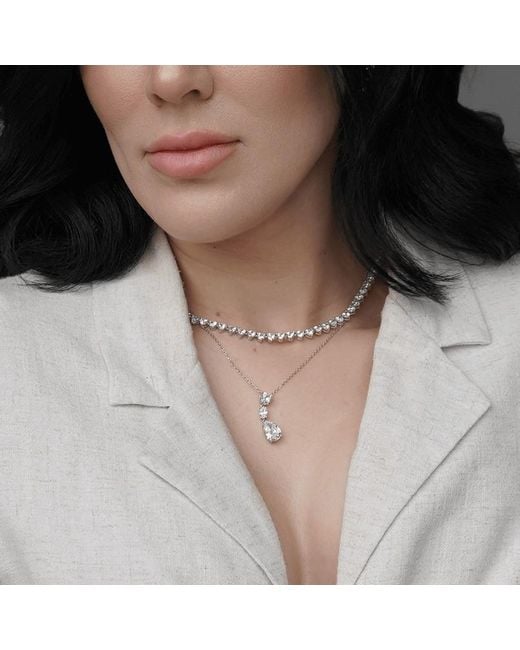 Viviana Halil Metallic The Coco Premium Zirconia Necklace