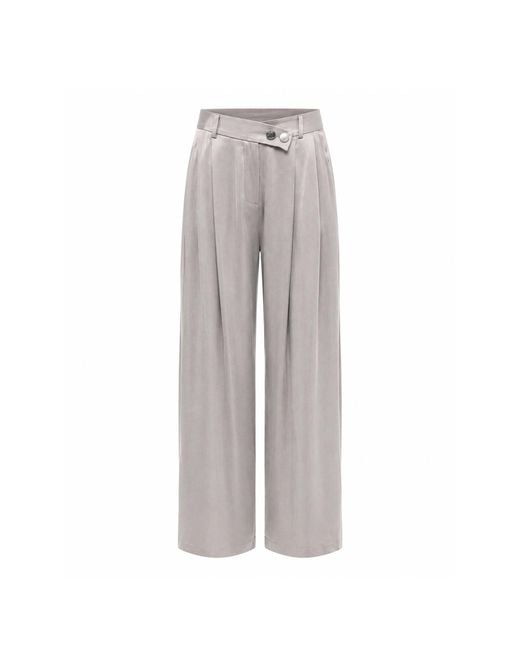Mirimalist White Loose Maxi Pants