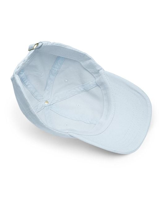 Anchor and Crew Blue Pastel Ampersand Signature Embroidered Chino Cap for men