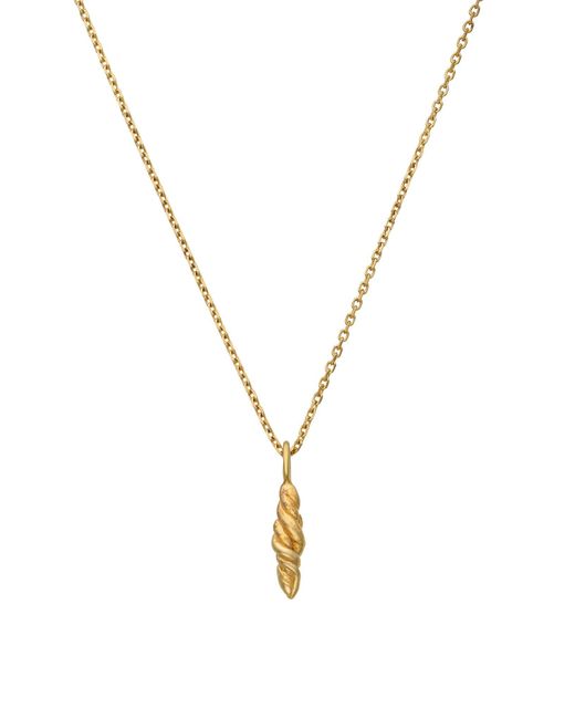 EVA REMENYI Metallic Twirl Necklace 14K