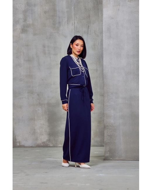 Ashita Fernandes Blue Kamilah Skirt