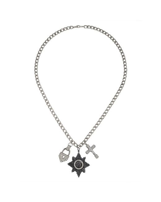 Caramel Vintage Jewellery Metallic Vintage Plated Cristal Necklace
