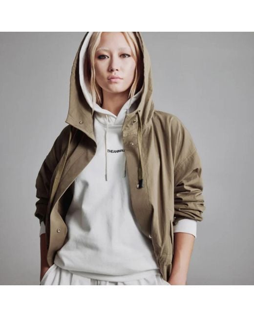 Theanimals Green Neutrals Logo Light Coat for men