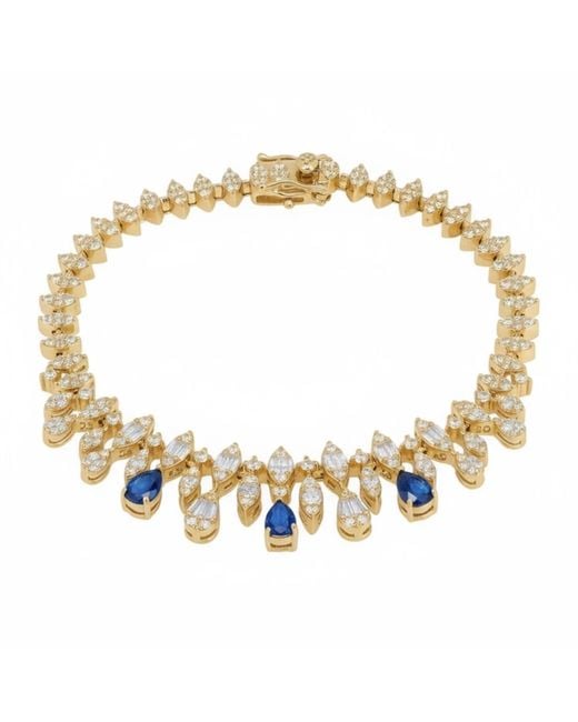 Latelita London Metallic Duchess Sapphire Tennis Bracelet