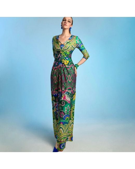 Beatrice von Tresckow Blue Kaleidoscope Lola Maxi Dress