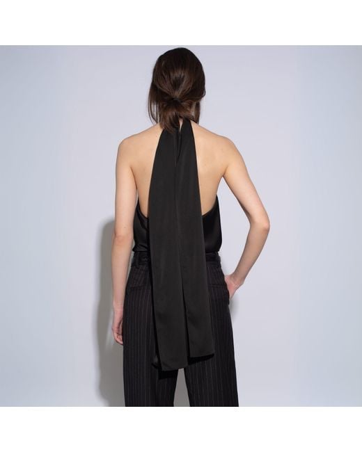 Centre Piece Black Eden Scarf Top