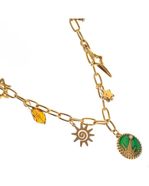 Ebru Jewelry Metallic Cosmic Energy Charm Necklace