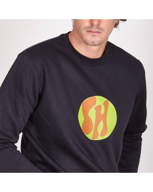 SOHUMAN Blue Guer Organic Cotton Sweatshirt
