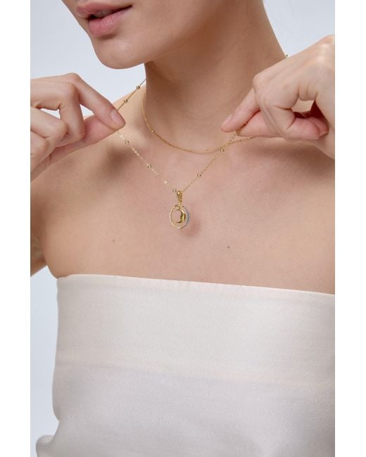 Freqnc Atelier Metallic Moon Charm