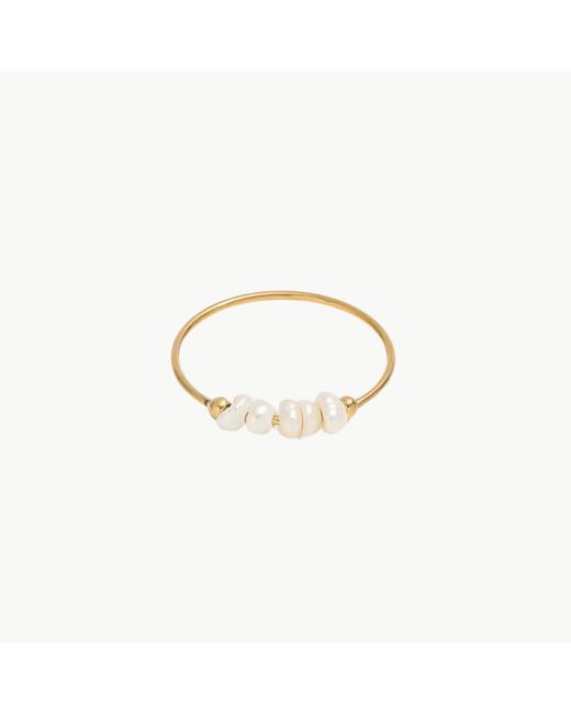 Mickey's Girl Metallic Petite Pearl Waterproof Ring