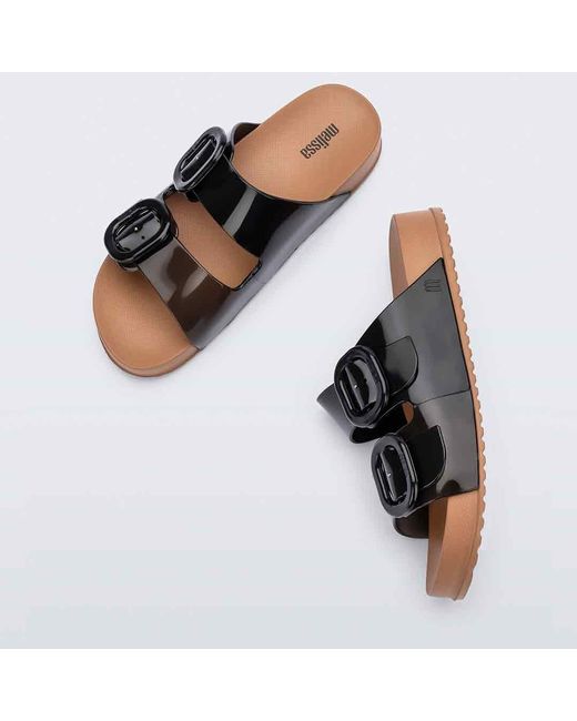 Melissa Black Cozy Slide