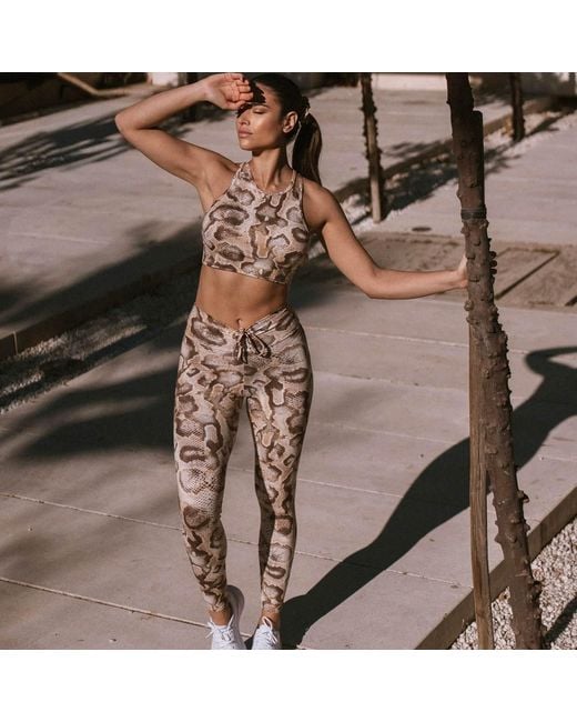 Befitnesslou Natural Snake Animal Print Legging