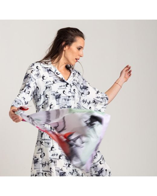 ARTISTA Blue Ask Blouse