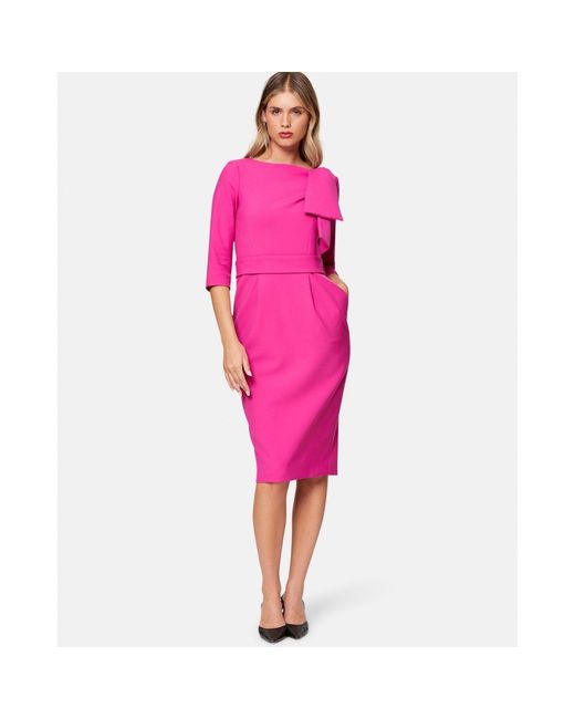 Helen Mcalinden Pink Esme Cyclamen Dress