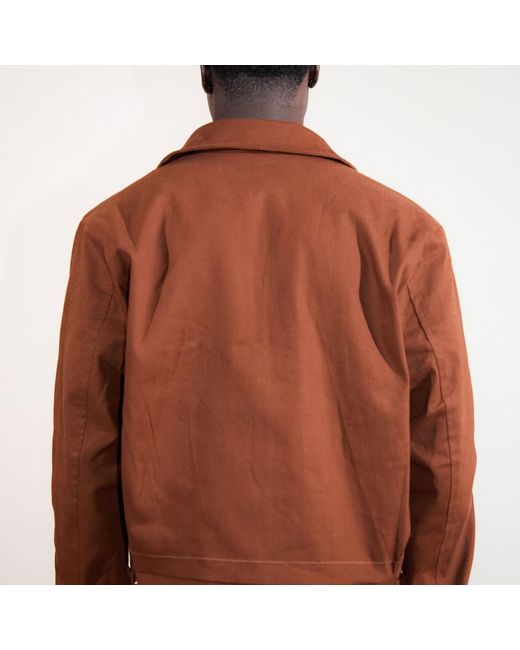 Nooltrends Brown Mocha Palmeraie Embroidered Jacket for men