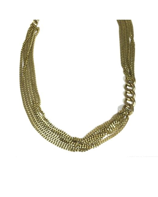 Rachel Nathan Metallic The Link: Drape Necklace