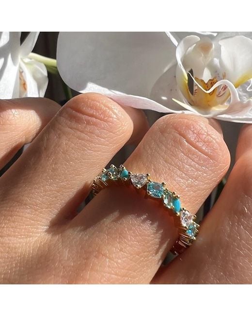 Native Gem Metallic Vienna Mini Opal Ring