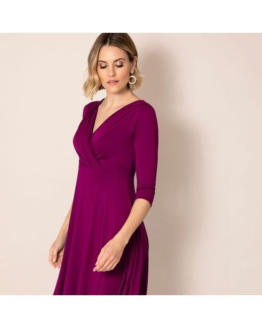 Alie Street London Purple Annie Dress Petite Plum Wine