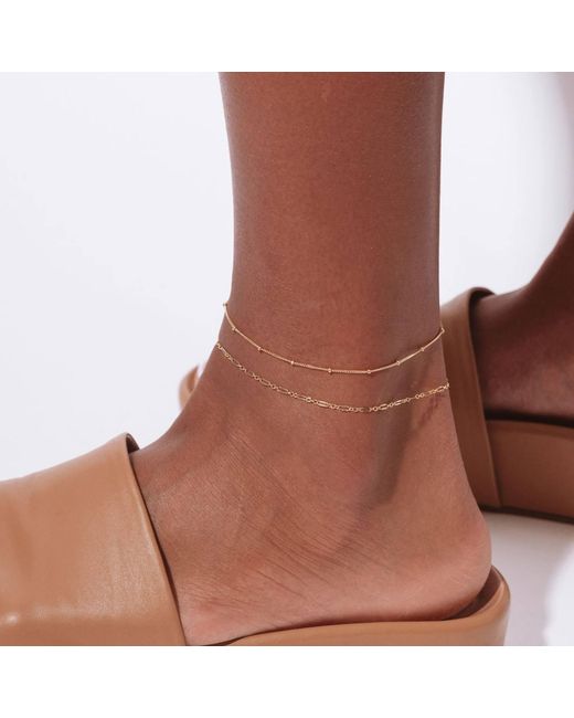SET & STONES Metallic Aria Anklet
