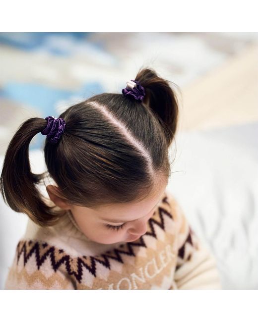 6Fiftytwo® Blue Pure Mulberry Mini Silk Scrunchies