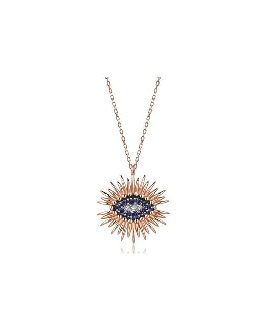 Reis Jewellery Black Rose The Eye Sapphire Diamond Necklace