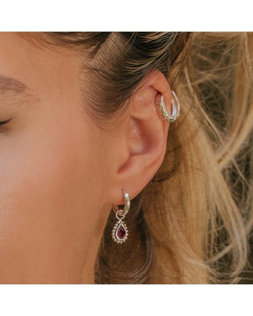Charlotte's Web Jewellery Metallic January Birthstone Necklace + Earrings Set