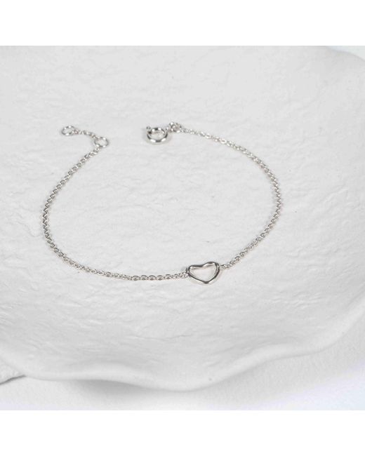 Auree Jewellery Metallic Verona Sterling Love Heart Bracelet