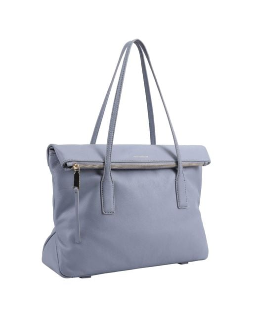 Paul Costelloe Gray Whirlpool Leather Tote Bag
