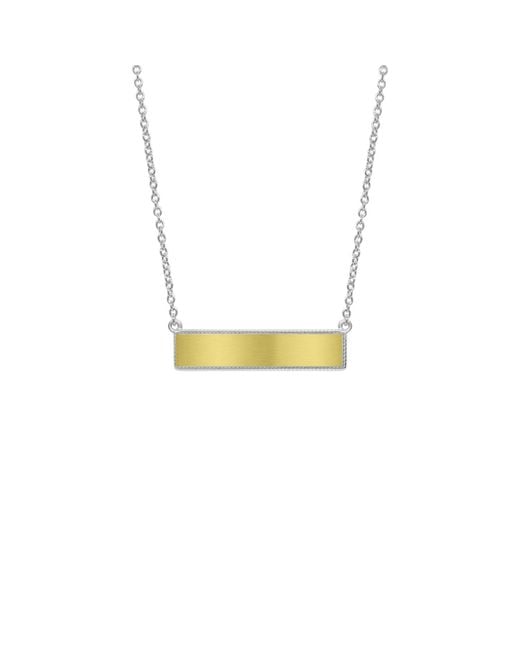 Janus Edinburgh Metallic Facade Of Balance Reversible Simple Bar Necklace