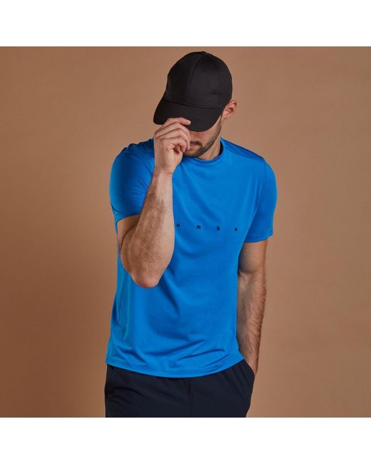 NUMBAT Blue Performance T-Shirt for men