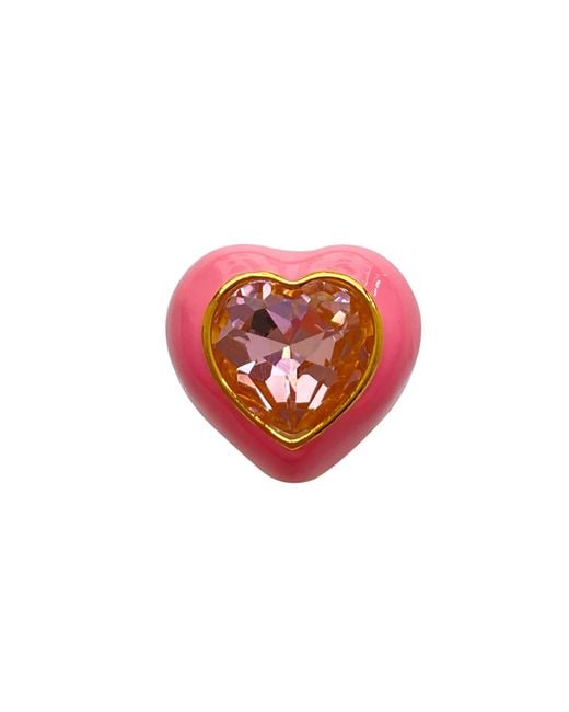 Smilla Brav White Enamel Ring Misha