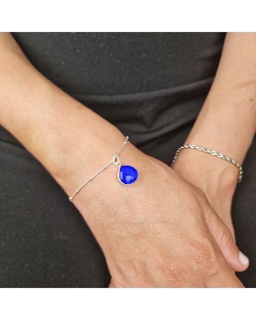 Harfi Blue Shiny Sapphire September Birthstone Bracelet
