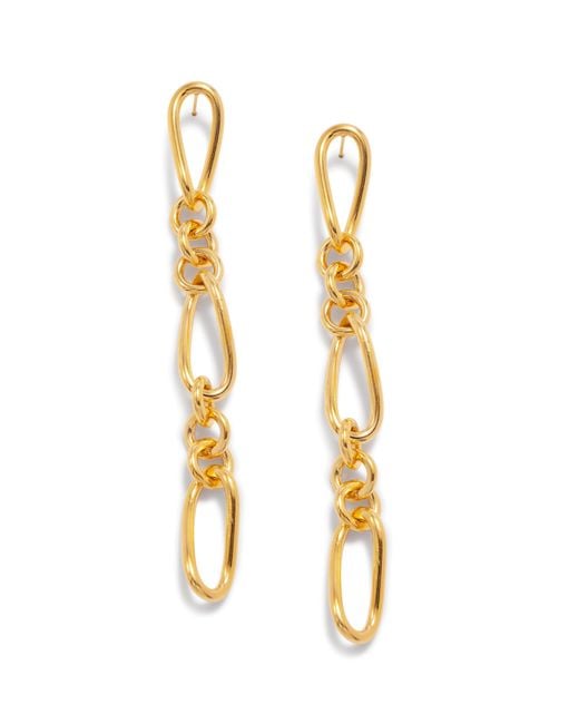Jaredjamin Metallic Skyler Chain Post Earrings