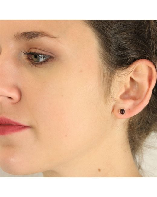 The Jewellery Store London Multicolor January Birthstone Earring Studs – Garnet