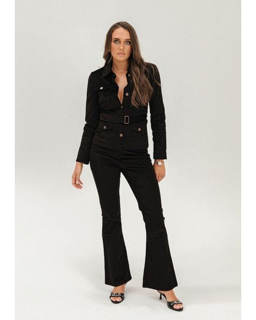 Why Mary Black Stepping Out Velvet Corduroy Pants