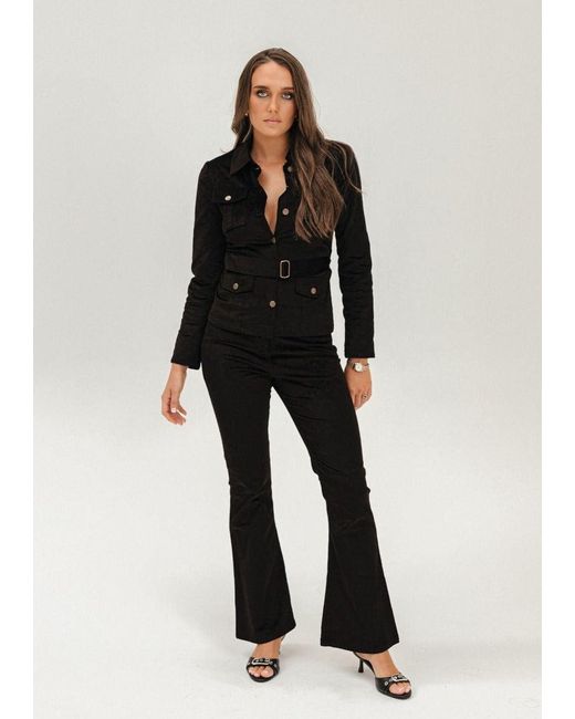 Why Mary Black Stepping Out Velvet Corduroy Pants