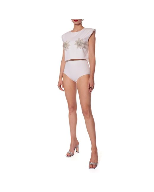 AGGI by HALEWSKI Pink Frida Off Short Sleeveless Top