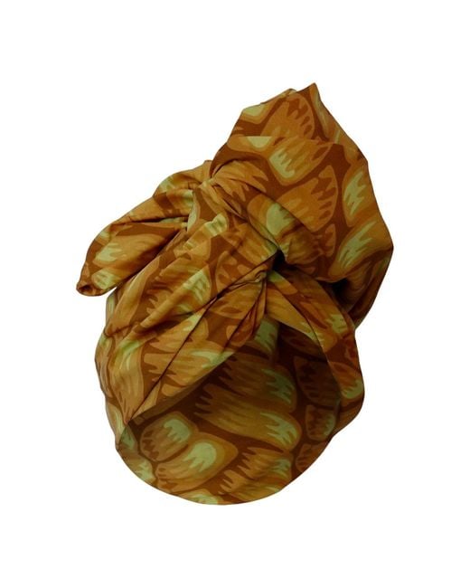 Romer Millinery Brown Twisturban Turban Blond Braid Coiffure