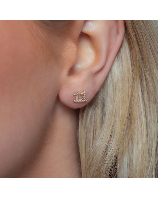 Luna Charles Metallic Laila Stud Earrings
